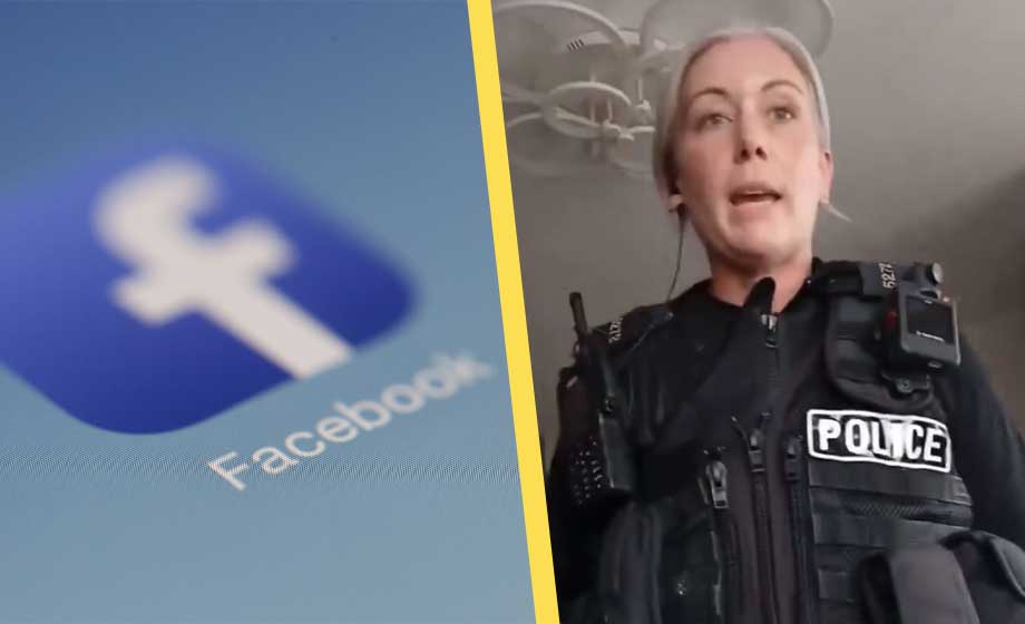 VIDEO: Grips för att ha skrivit kommentar på Facebook